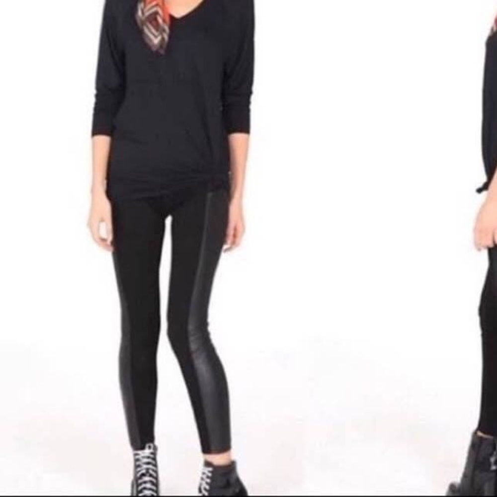 Cabi Bexley faux leather legging, XS